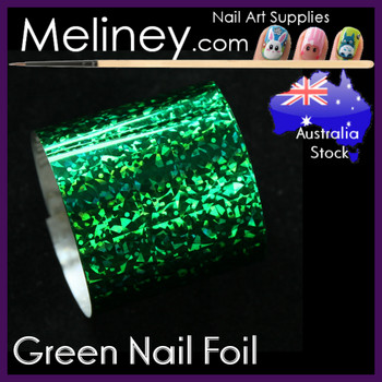 Green Nail Art Transfer Foil