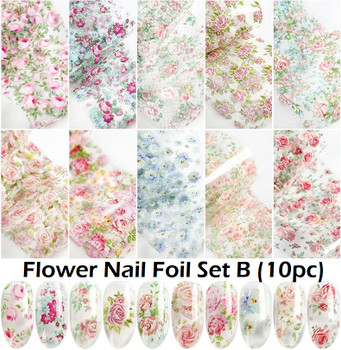 Flower Nail Art Transfer Foils Flower Nail Art Transfer Foils