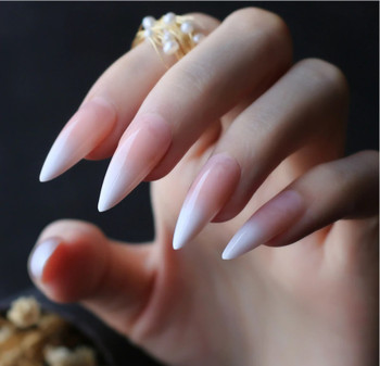 24pc Ombre Mid Stiletto Full Cover Press on Nails