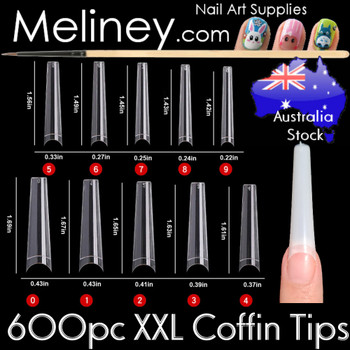 600pc XXL Coffin Tips  