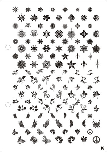 Snow flake XL image plate