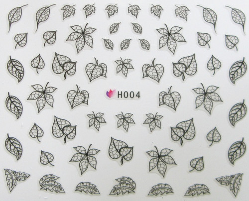 Lace Leaf Sticker H004