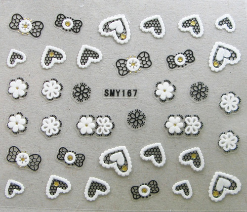 3D Heart and Bow SMY167