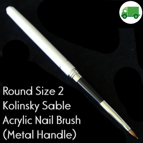 Kolinsky Sable Acrylic Nail Brush Size #2