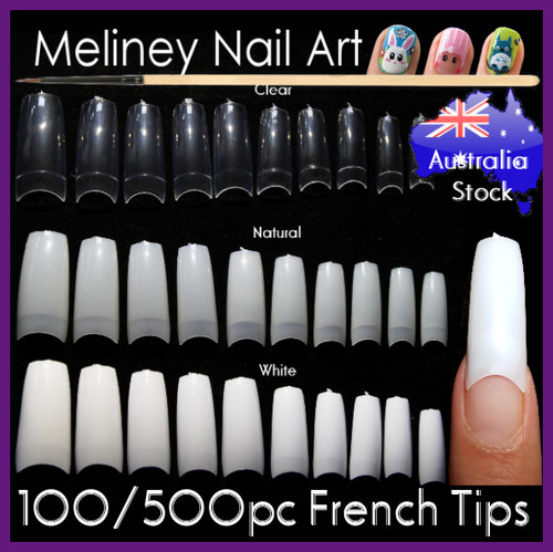 500pc french nail tips false nails