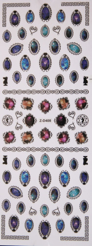 gem stone nail sticker