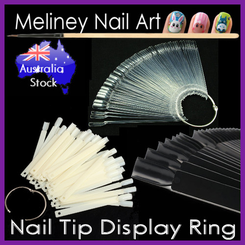 50pc nail tip display ring