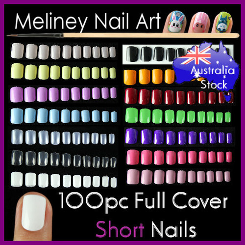 short full cover false nails