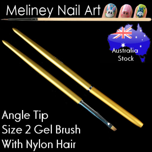 size 2 gel brush angle tip