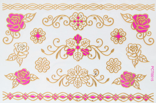 3d Metallic Flash Body Tattoos