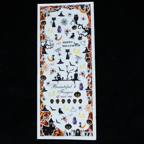 disney halloween nail sticker