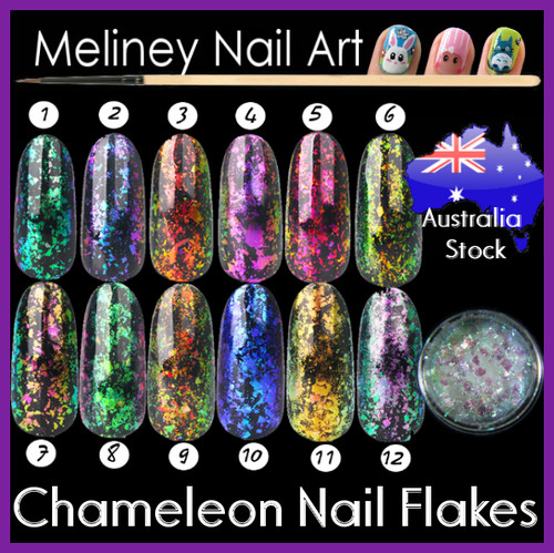 chameleon nail flakes