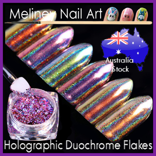 Holographic Duochrome Flakes