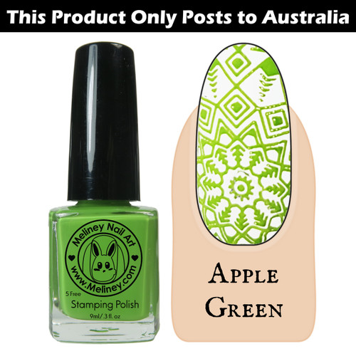 Meliney Nail Art Stamping Nail Polish 9ml Apple Green