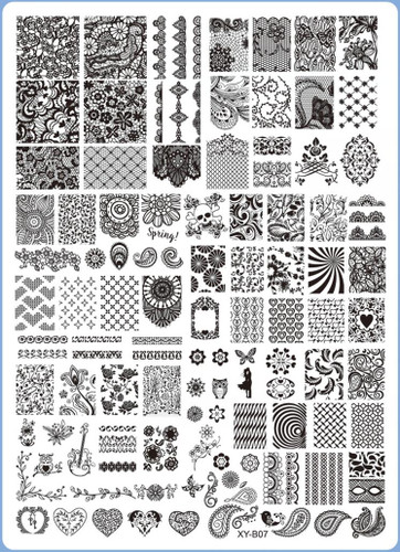 XY-B07 Image Plate for Stamping Nail Art Designs