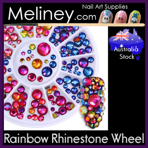 Rainbow Rhinestone Wheel