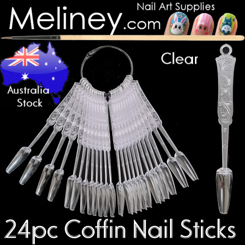 24pc Coffin Display Sticks Tips