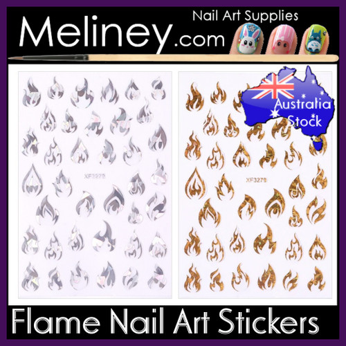 Flame Nail Stickers