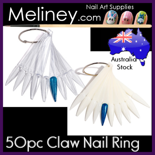 50pc claw nail display ring