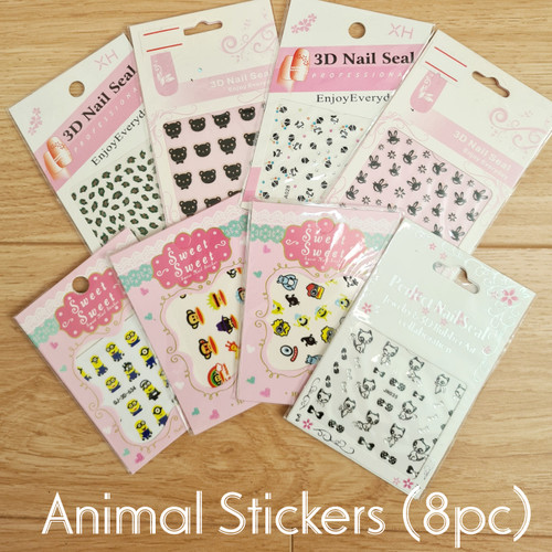 Animal Nail Sticker Bundle (8pc)