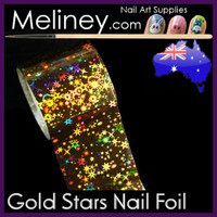 Gold Stars Nail Art Transfer Foil
