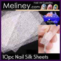 10pc Non woven nail silk fiberglass