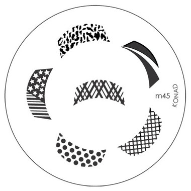 m45 Konad stamping nail art image plate design patterns