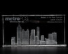3D Crystal Cooper Rectangle Award | Custom Laser Etched & Engraved Glass | Personalized Corporate Employee Recognition Appreciation Trophy