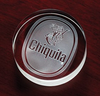3D Crystal Round Paperweight