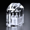 3D Crystal Mercer Award | Custom Laser Etched & Engraved Glass | Personalized Corporate Employee Appreciation Recognition Paperweight Trophy