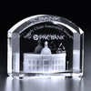 3D Crystal Mercer Award | Custom Laser Etched & Engraved Glass | Personalized Corporate Employee Appreciation Recognition Paperweight Trophy