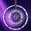 Personalized Crystal Round Ornament/Medal