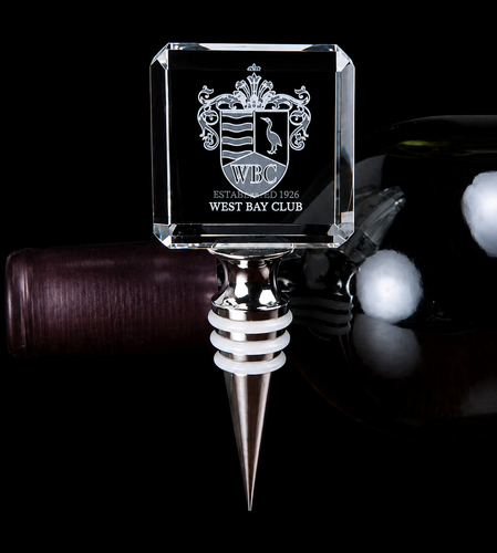 Engraved Square Wine Stopper