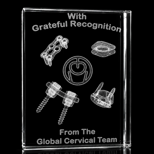 3D Crystal Block Award