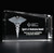 3D Crystal Norfolk Wedge Award | Custom Laser Etched & Engraved Glass | Personalized Corporate Employee Recognition Appreciation Trophy