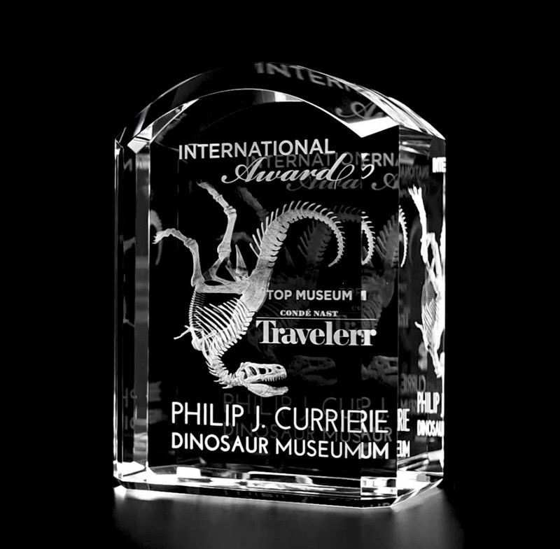 3D Crystal Morton Award | Custom Laser Etched & Engraved Glass | Personalized Corporate Employee Recognition Appreciation Trophy