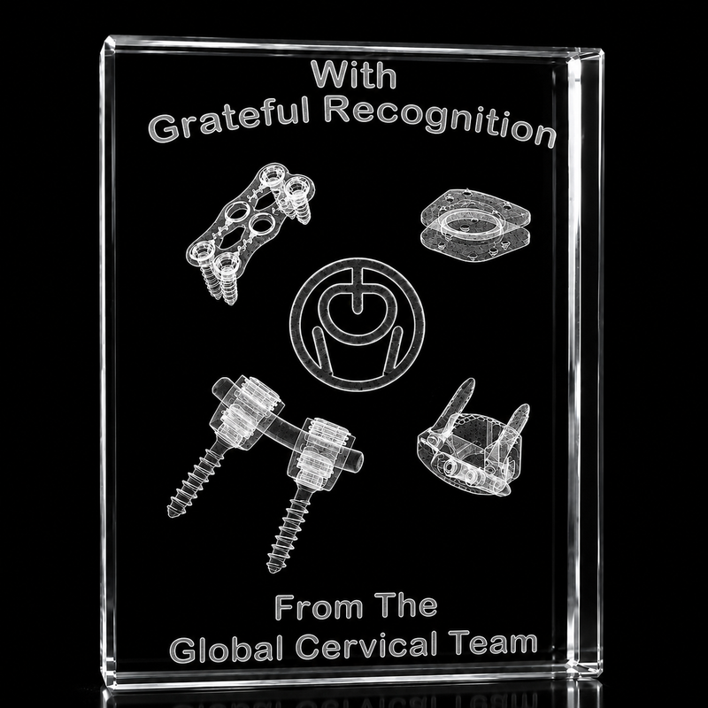 3D Crystal Block Award