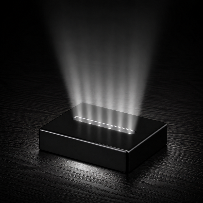 Black Wooden Light Base