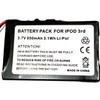 5-Pack lot set of Battery for Apple iPod 3rd 3 Gen 616-0159 E225846 A1040 M8946