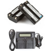 2 Batteries + LCD Dual Rapid Battery Charger for Trimble R7 R8 EiDLi1 5700 5800