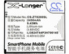 Battery for ZTE Grand X 2 X2 Z850 Li3824T44P3H706145 SmartPhone CS-ZTX200SL
