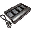 Multi 4-Bay Battery Charger for Leica GEB222 GEB241 GEB242 GEB331 GEB341 AdirPro