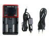 Battery Charger for 16650 17335 17500 17650 25500 26650 AA AAA w/Euro Cord + Car