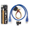 60cm PCI-E Adapter SATA USB 3.0 1x to 16x for Mining 4pin Molex Multi GPU Riser