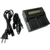 LCD Dual Rapid Battery Charger for Leica GEB221 GEB211 ATB-211 ATB-221 ATX900