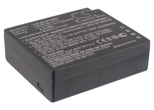 Battery for Panasonic DMC-ZS60 Leica D-Lux Type 109 DMW-BLG10E BP-DC15 750mAh