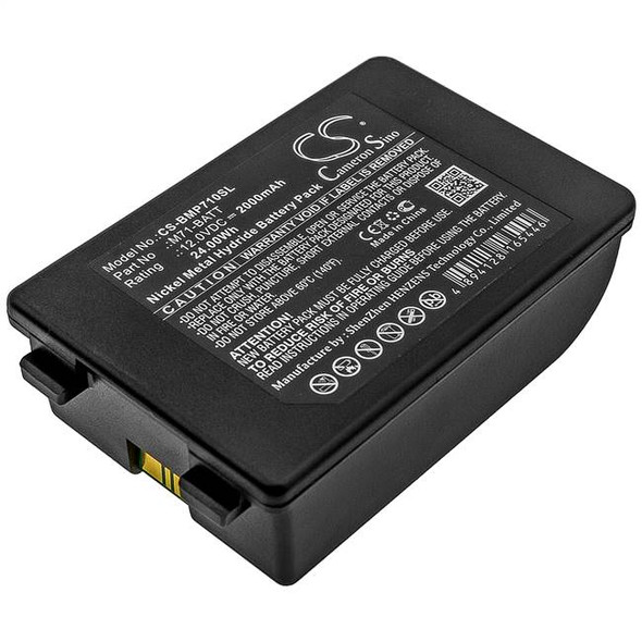 Battery for Brady BMP71 M71-BATT Portable Printer CS-BMP710SL 12.0v 2000mAh