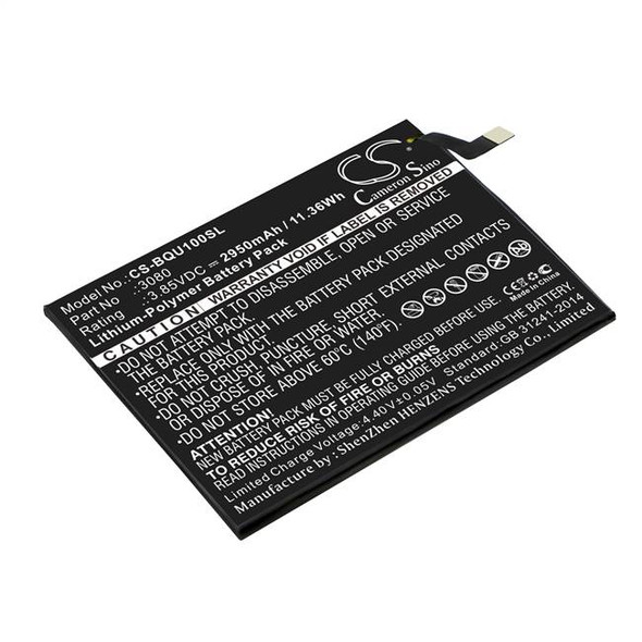 Battery for BQ Aquaris U Lite Plus 3080 Mobile SmartPhone CS-BQU100SL 2950mAh