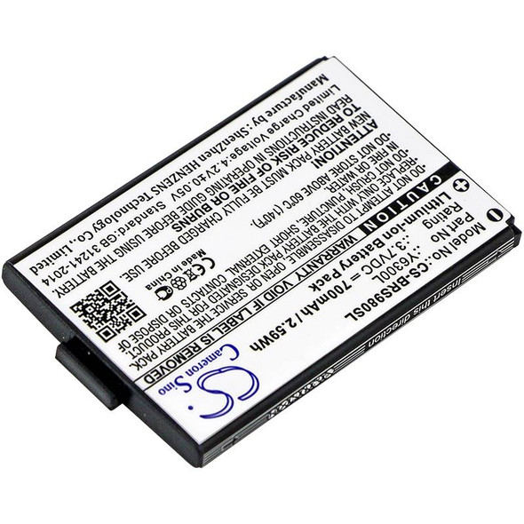 Battery for Blinc Y6300L G2 ONEAL RF710 730 RS-980 RT-712 RX-960 TORC V200 VCAN