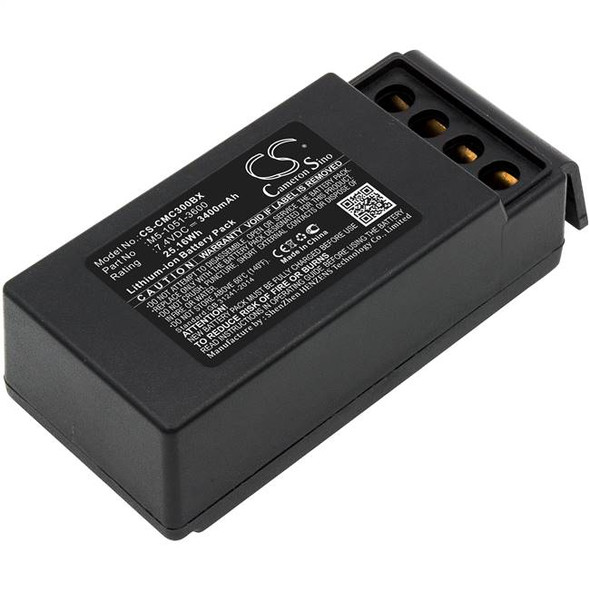 Battery for Cavotec MC-3 MC-3000 M5-1051-3600 M9-1051-3600 EX CS-CMC300BX 3400mA